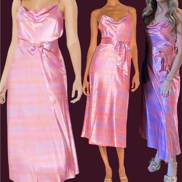 Likely Vittoria Dress Shimmer Pink Maxi cocktail Small. Easter Sunday - Picture 8 of 15